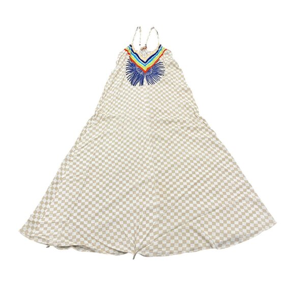 Mara Hoffman Dresses & Skirts - Women’s Mara Hoffman Beige & White Checkered Maxi Dress